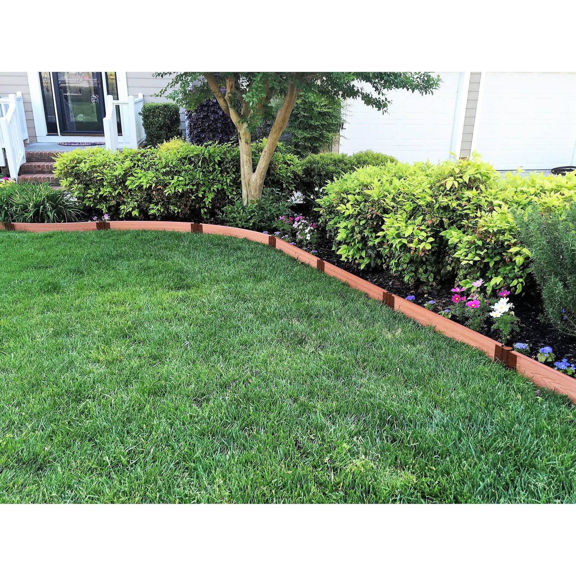 Classic Sienna Straight Landscape Edging Kit 16' - 1" profile alt 0