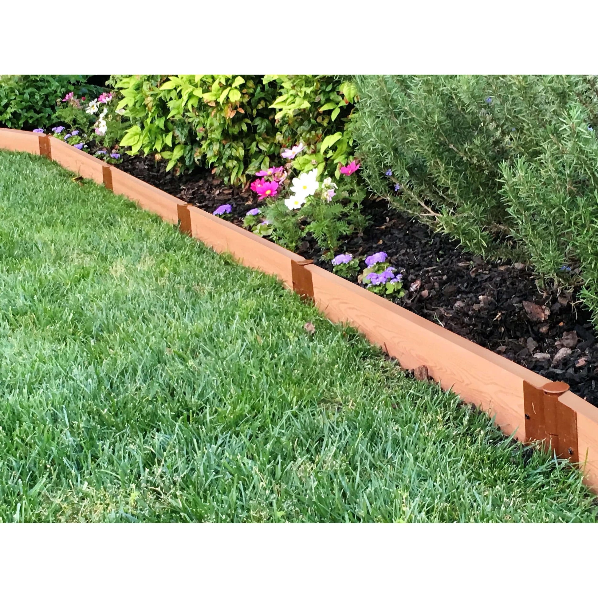 Classic Sienna Straight Landscape Edging Kit 16' - 2" profile alt 0