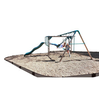 Weathered Wood Curved Playground Border 16' - 1" profile                 alt 0