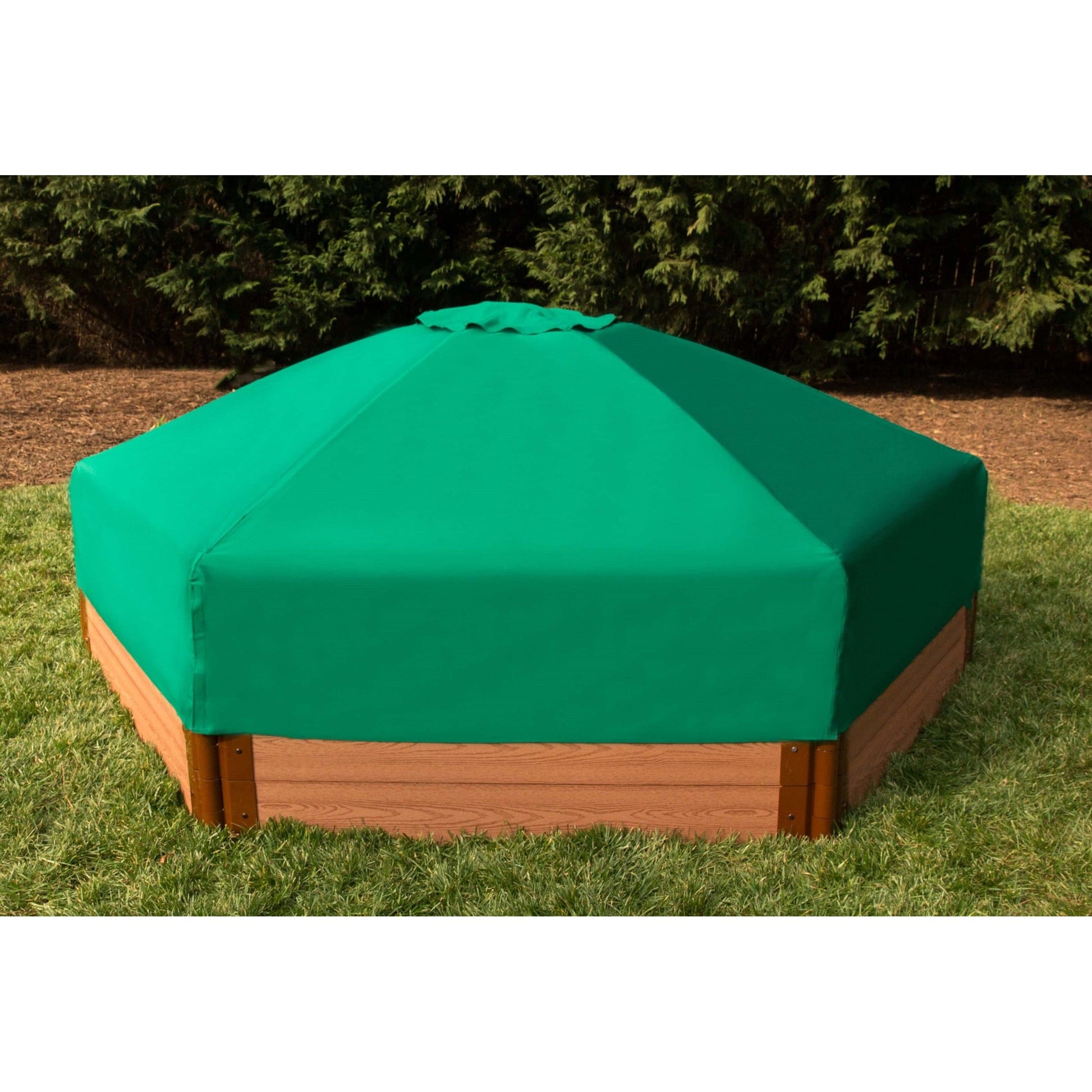 7' x 8' x 13.5" Hexagonal Collapsible Sandbox Cover alt 5