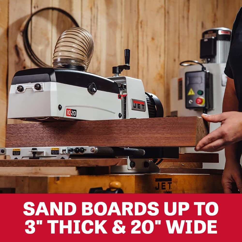 10" Benchtop Drum Sander - 1 HP 1 PH 115V - JWDS-1020