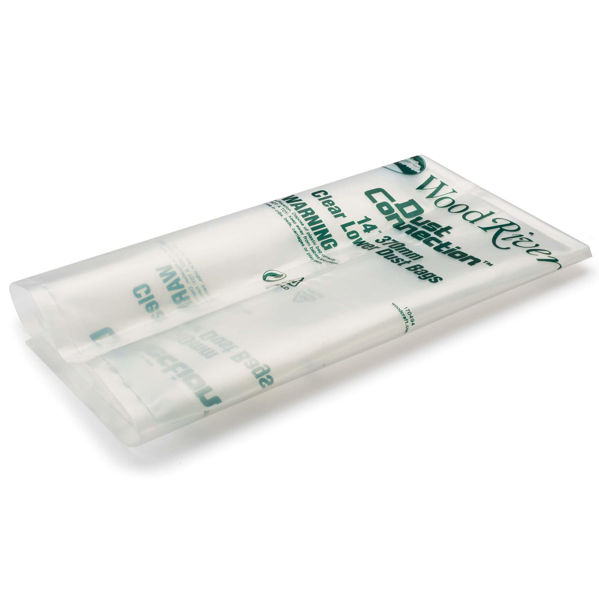 Clear Lower Dust Bags - 370 mm / 14" Diameter alt 0
