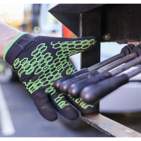 Grasper Gloves, Black/Green, Large alt 0