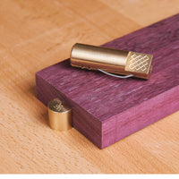 Brass Bench Dogs - 2-3/8" x 3/4" - Pair alt 0