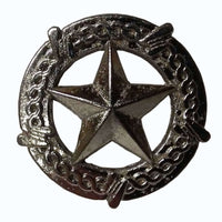 Star with Barbed Wire Knob, Satin Nickel alt 0