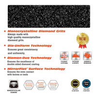 Dual Grit Diamond Whetstone - 8" x 3" - 325/1200 Grit alt 0