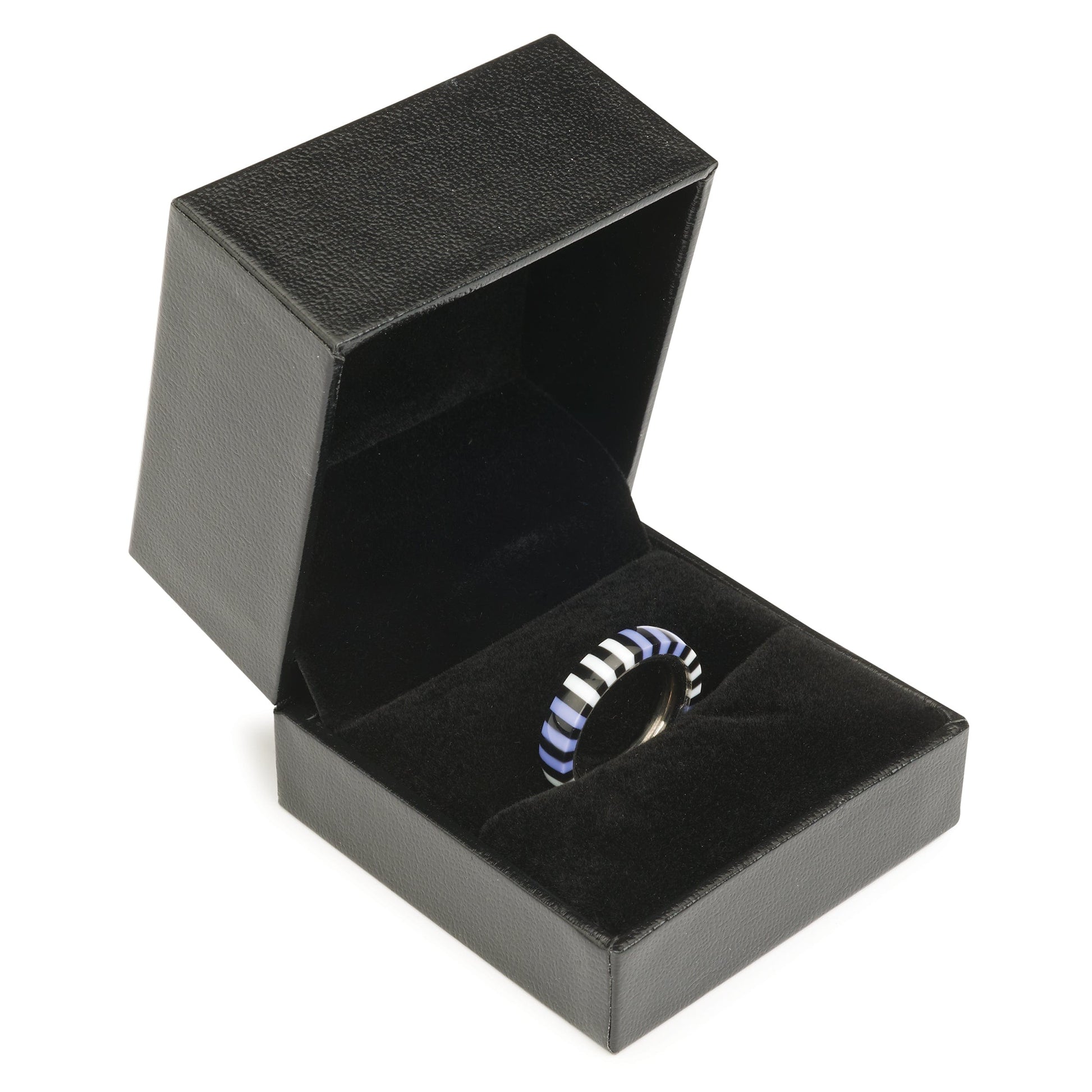Ring Display Box - Black with Felt Lining alt 0