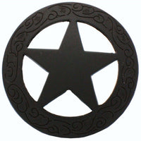 Star Knob with Engraved Edge, Oil Rubbed Bronze alt 0