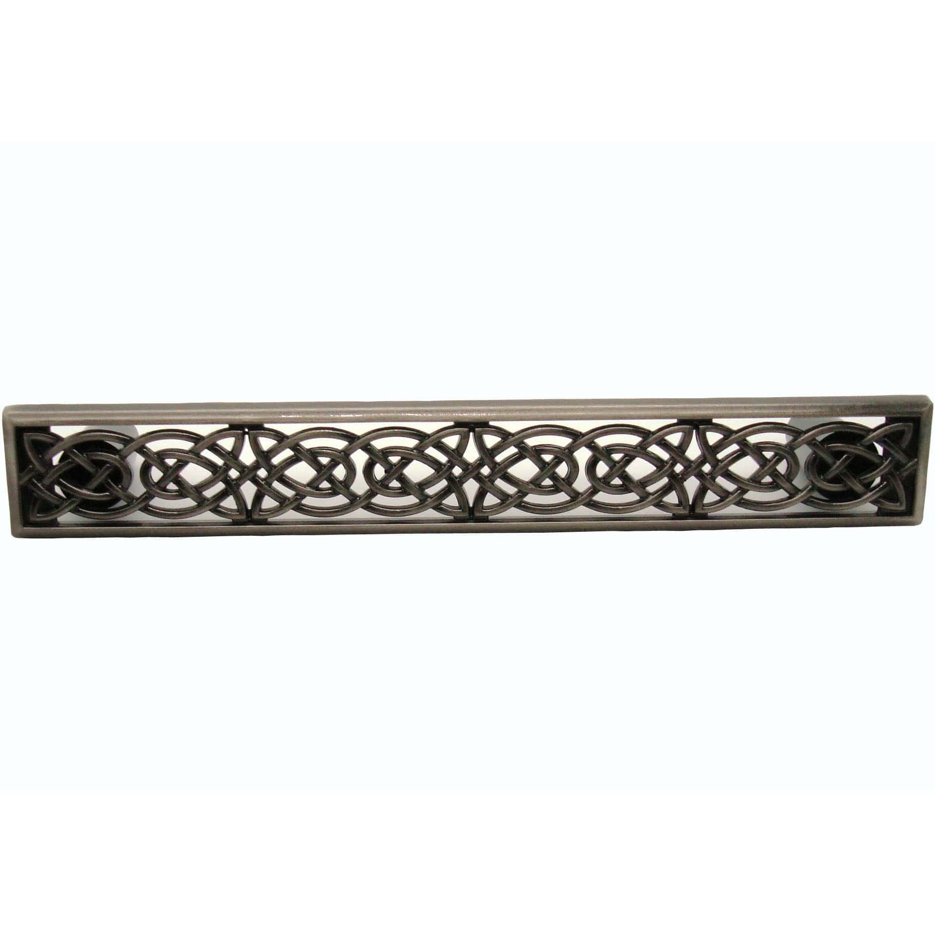 Large Celtic Style Pull,  Satin Nickel Oxide alt 0
