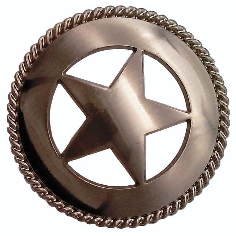 Large Star with Rope Pull, Satin Nickel alt 0