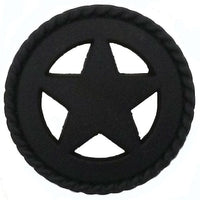 Star with Roped Edge, Matte Black alt 0