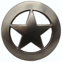 Sheriff Star Knob, Satin Nickel alt 0