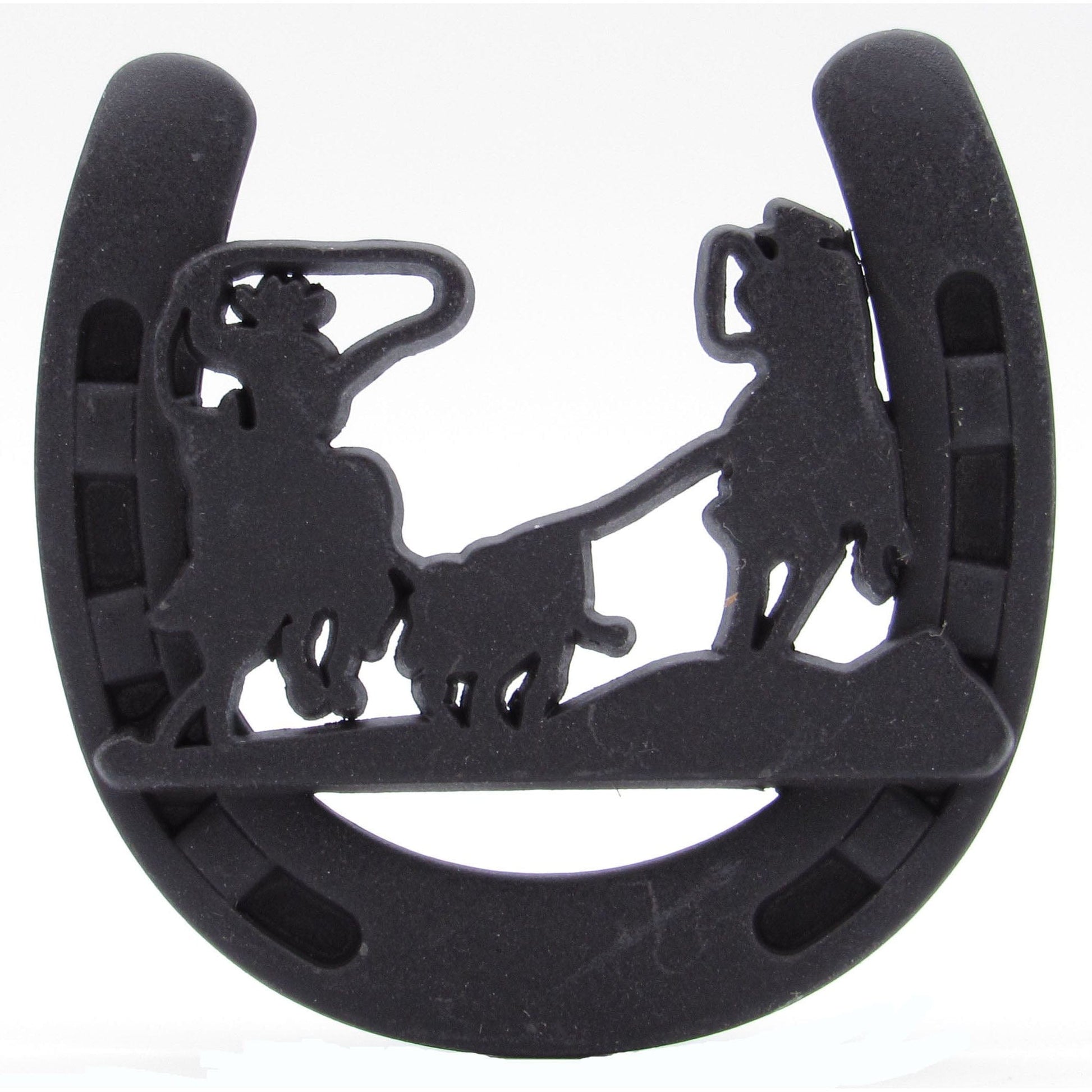 Cowboys Roping Calf Horseshoe Knob, Oil Rubbed Bronze alt 0