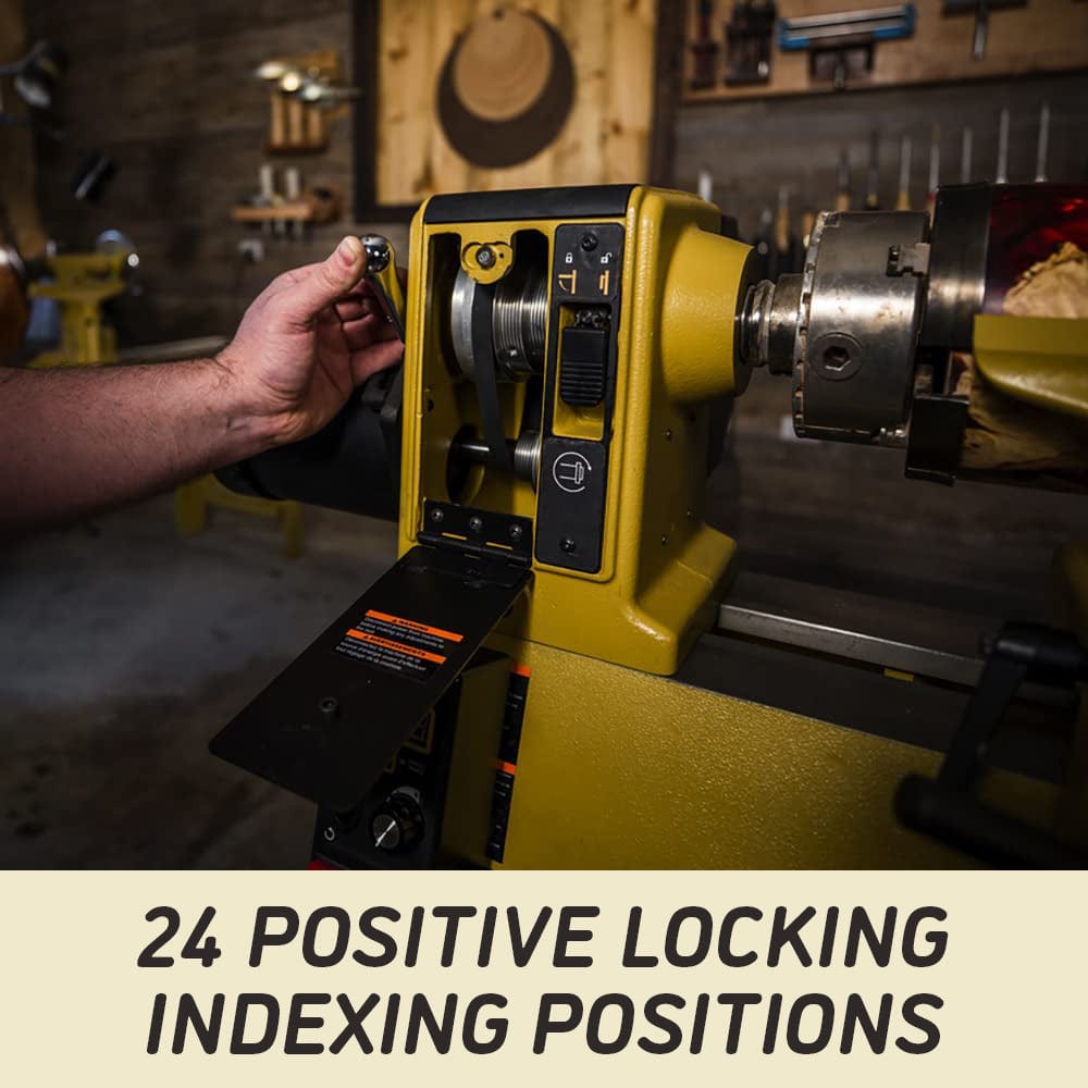 14" x 20" Woodworking Lathe with Stand - 1 HP 1 Ph 115V - PM2014