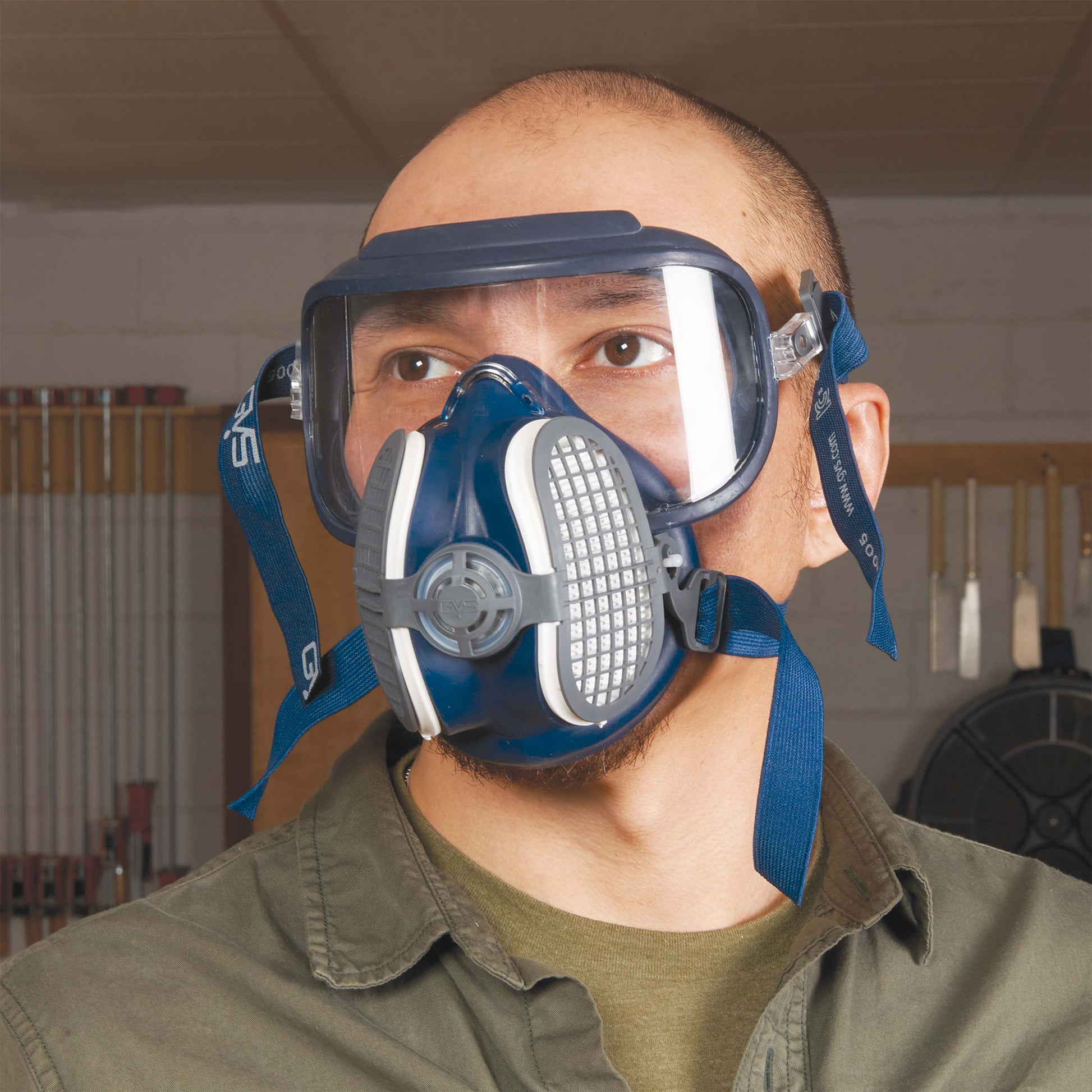 GVS Integra Respiratory and Optical Safety Mask with P100 Filters - Medium/Large alt 0