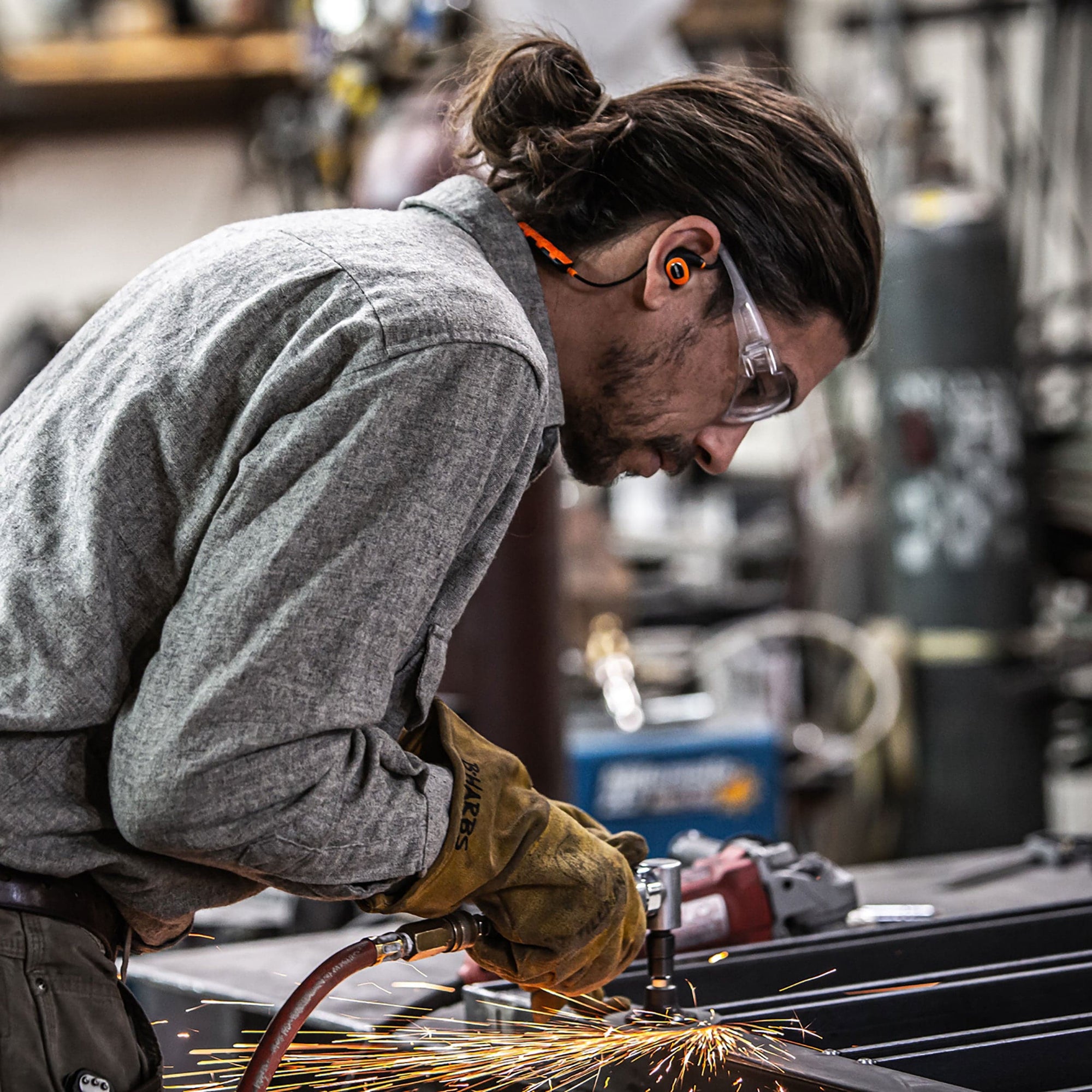 PRO 2.0 Bluetooth Noise-Isolating Safety Earbuds - Orange/Black alt 0