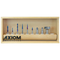 9-piece Spektra CNC Bit Set for Axiom AutoRouter by Amana Tool alt 0
