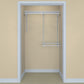 ShelfTrack Adjustable Closet Organizer 2' - 4' W, White alt 0