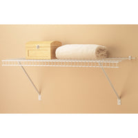 Wire Shelf Kit 24" W x 12" D, White alt 0