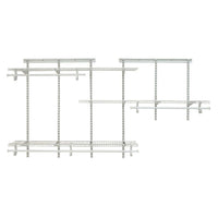 ShelfTrack Adjustable Closet Organizer 5' - 8' W, White alt 0