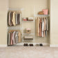 SuperSlide Closet Organizer Kit 5'- 8' W Fixed Mount, White