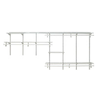 ShelfTrack Adjustable Closet Organizer 7' - 10' W, White alt 0