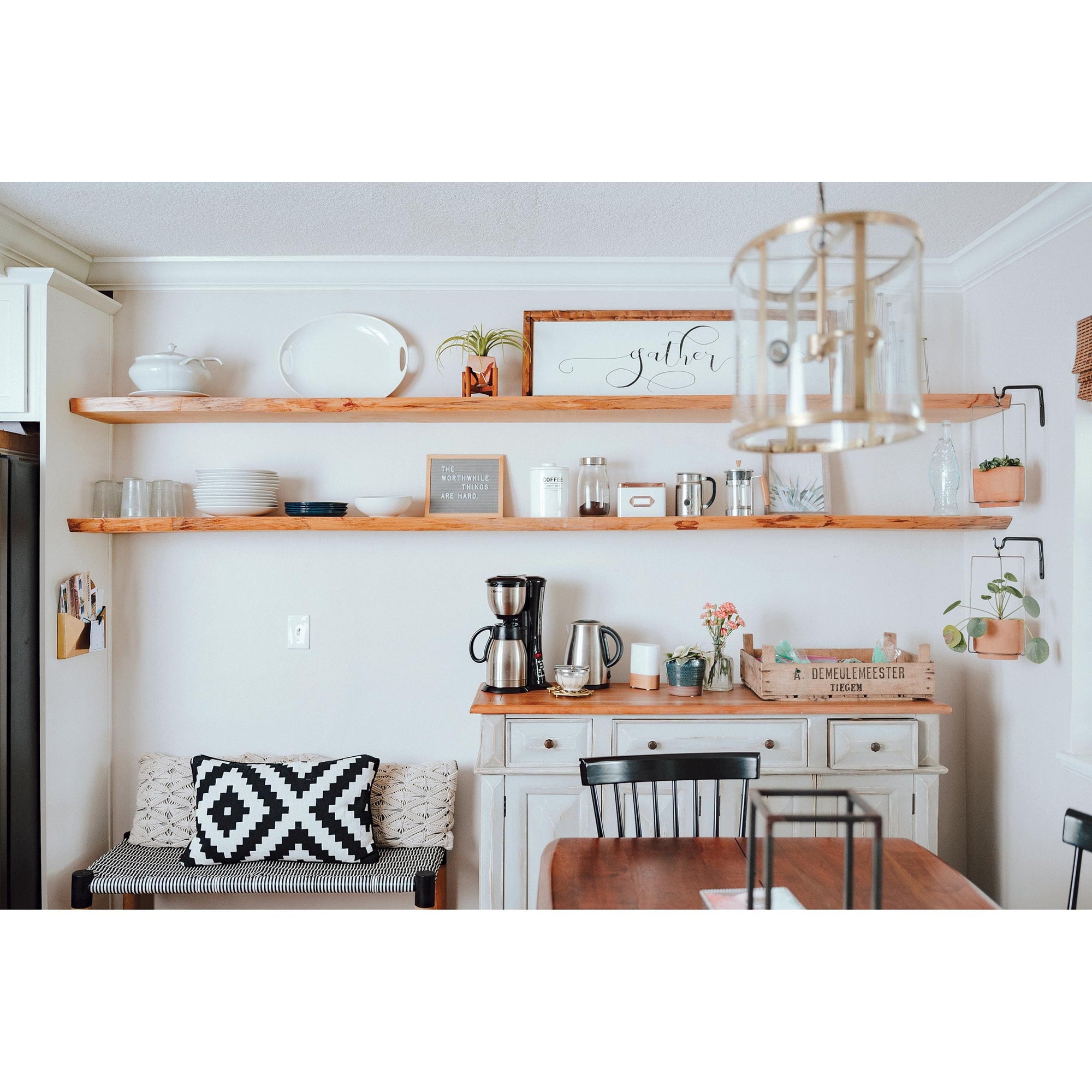 Floating Shelf Bracket - 22" Long alt 0