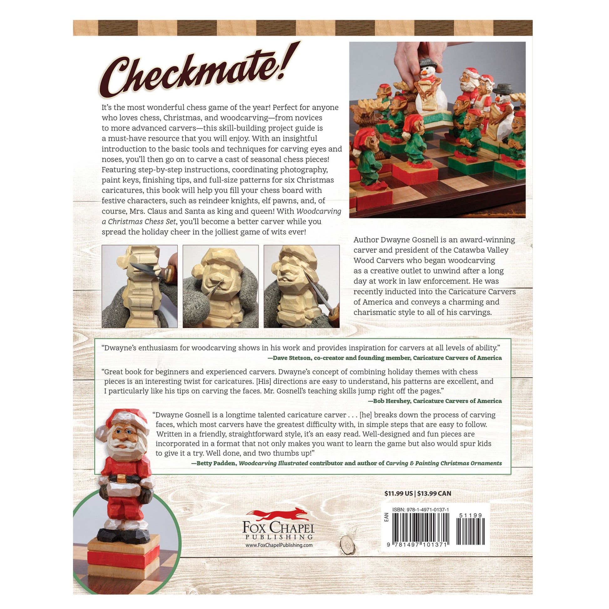 Woodcarving a Christmas Chess Set alt 0