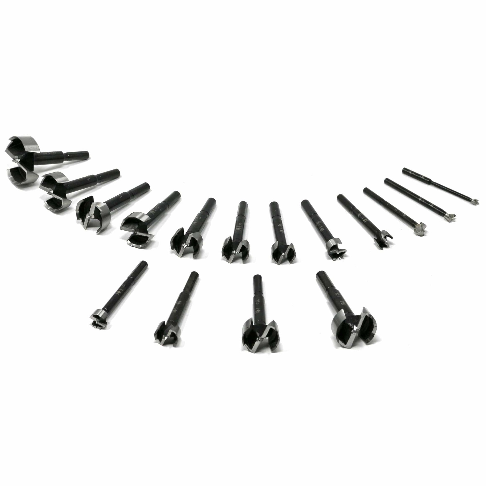 Black Shark Forstner Bit Set In Wooden Box - Imperial and Metric - 16 Piece alt 0