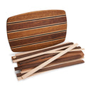 Exotic Cutting Board Kit - 3/4" x 9-3/4" x 16" - Angelique, Hard Maple & Wenge alt 0
