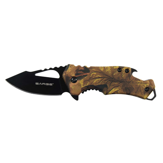 Camo Fuse - Folding Knife and Bottle Opener, Stainless Steel 2-3/8" Blade alt 0