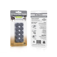 Heavy Duty Self Stick Felt Pads - 3/4" - Round - 20 Piece alt 0