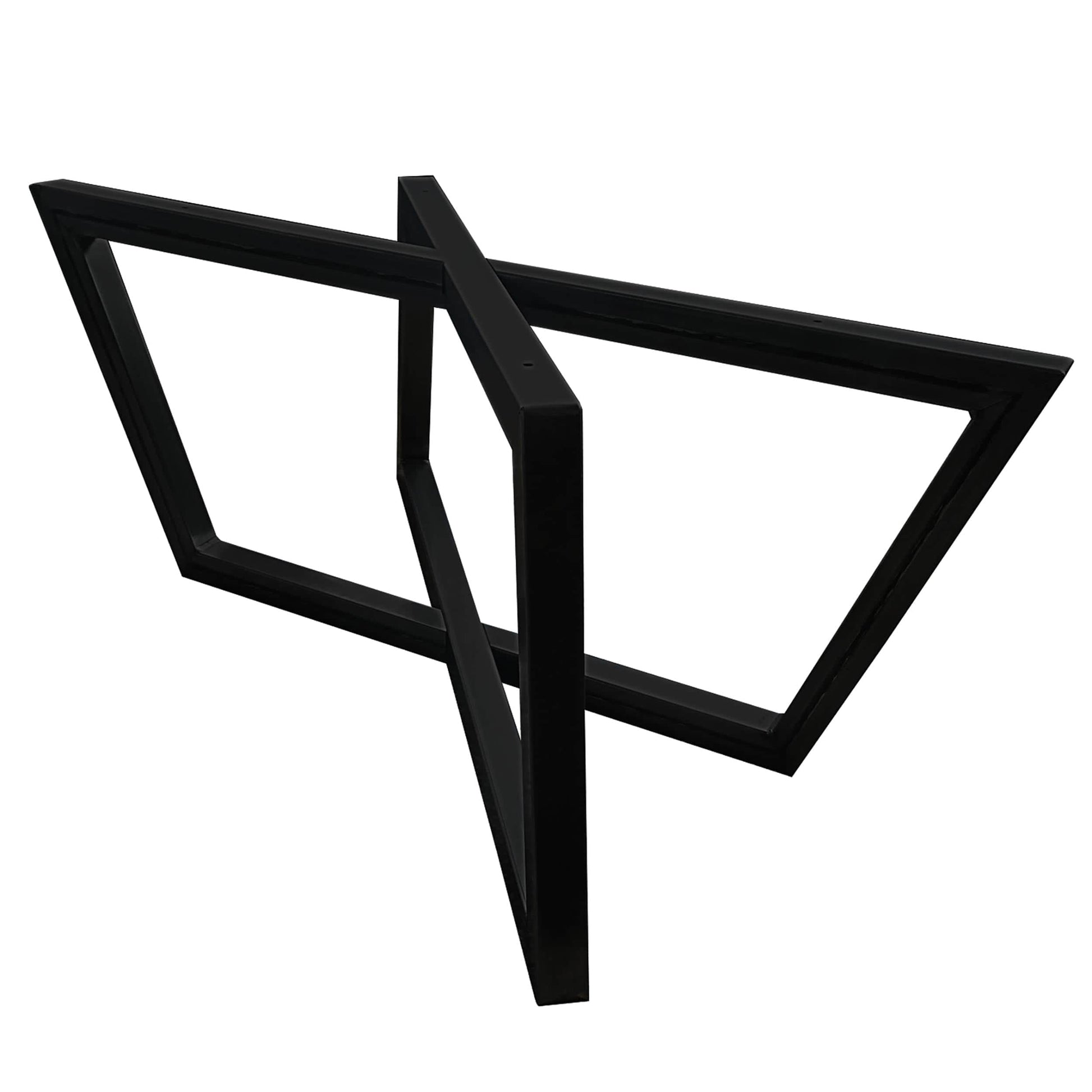 Rhombus Slab Leg Set 15.5" High Black alt 5