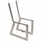 Bench Legs with Back Rest Raw Steel Pair alt 0