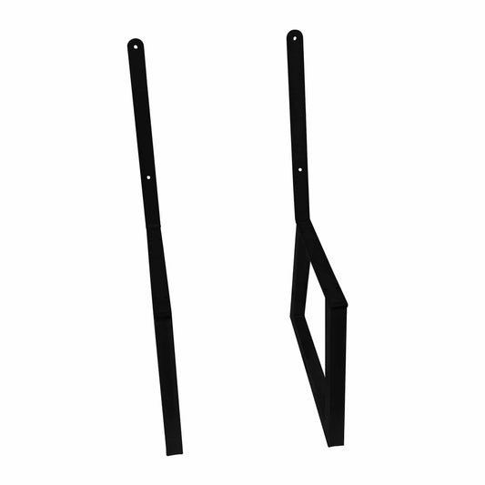 Bench Legs with Back Rest Black Pair alt 0