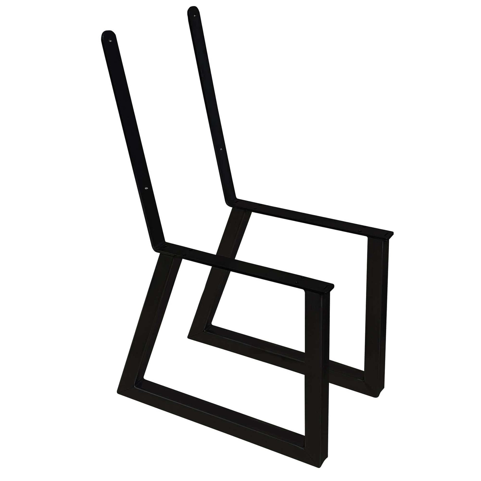 Bench Legs with Back Rest Black Pair alt 0