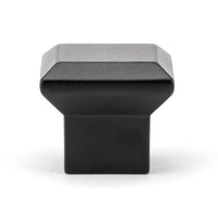 Transitional Knob, 1-11/32" x 1-11/32", Matte Black alt 0