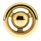 Eclectic Knob, 1-13/32" D, Brass alt 0