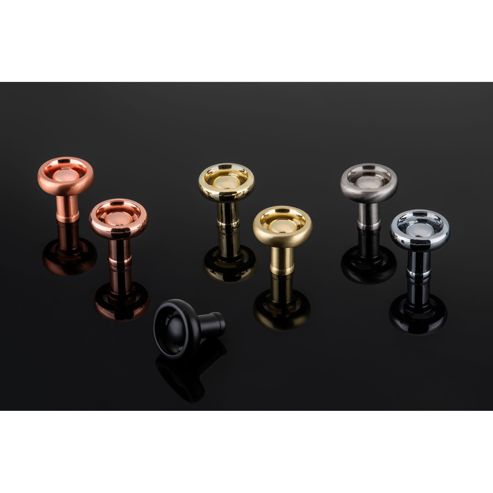 Eclectic Knob, 1-13/32" D, Rose Gold alt 0