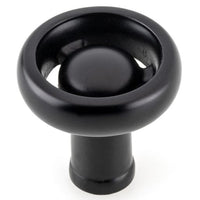 Eclectic Knob, 1-13/32" D, Matte Black alt 0