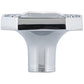 Contemporary Knob, 1-1/4" x 1-1/4", Chrome, Crystal alt 0