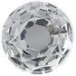 Contemporary Knob, 1-3/16" D, Chrome, Clear alt 0