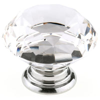 Contemporary Knob, 2" D, Chrome, Clear alt 0