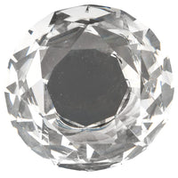 Contemporary Knob, 2" D, Chrome, Clear alt 0