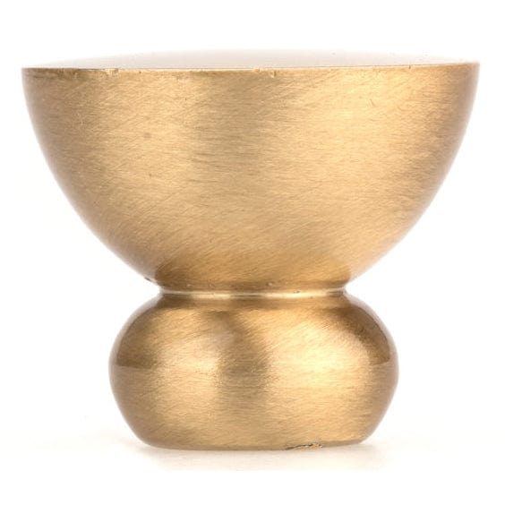 Contemporary Knob, 1-1/4" D, Brushed Gold alt 0
