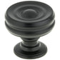 Contemporary Knob, 1-3/8" D, Black alt 0