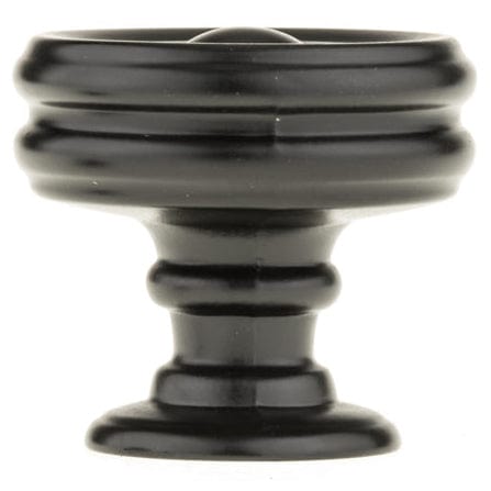 Contemporary Knob, 1-3/8" D, Black alt 0