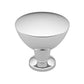 Contemporary Knob, 1-11/32" D, Chrome