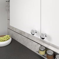 Contemporary Knob, 1-11/32" D, Chrome