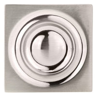 Transitional Knob, 1-3/16" x 1-3/16", Brushed Nickel alt 0